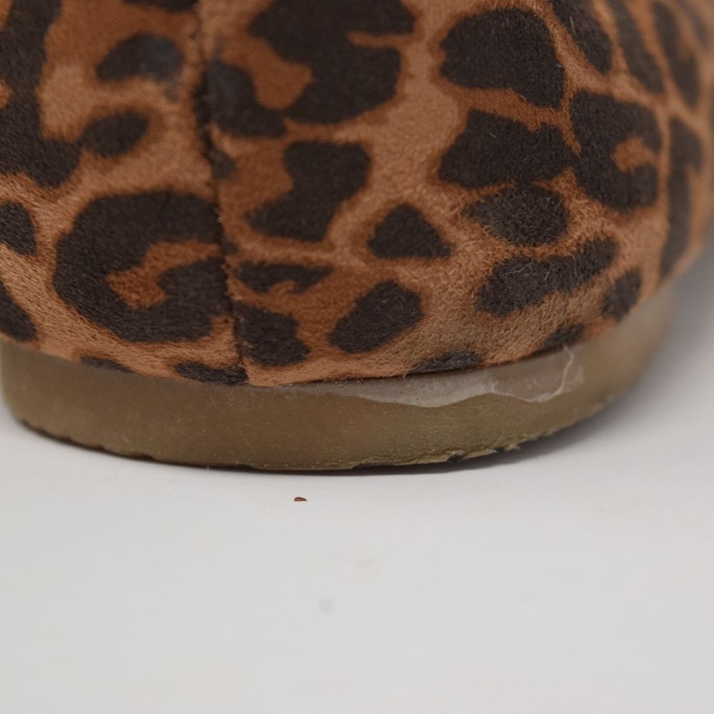 Torrid Leopard D'Orsay Flat 10 W Animal Print Shoe Ballet Slip On Closed Toe - Picture 8 of 11